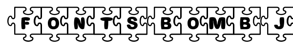 Fonts Bomb Jigsaw font preview